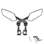 2pcs Bike Mirror Mtb Road Handlebar Bicycle Rear View Glass Cycling 22-25mm new