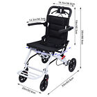 Lightweight Portable Transport Wheelchair Travel Fold Wheelchair 200lbs Capacity