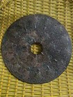 9 5 Inch Chinese Natural Hetian Dark Green Jade Hand Carved 21 Turtles 2faces Bi