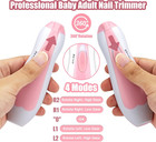 Baby Nail Trimmer Electric-12 In 1 Baby Nail Clippers Safe Baby Nail File Kit Wi