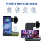 3 In 1 Charging Dock Charger Stand For Apple Watch Serie Air Pods Iphone Station