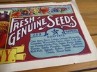 Vintage Card Seed Company Advertising Box Label C1900 Fredonia New York Rare 