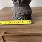 Antique Exotic Wood Carved Figurine  Hindu Ramayana  Very Ornate  read 