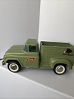 Vintage Pressed Steel 1960s  Green Buddy L Step Side Horse Ranch Truck