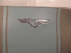 Qantas Australia  100 Years  1960s Airline Amenity Kit Bag Blue Gray Makeup Case