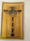 Dollhouse Miniature Floor Lamp Stain Glass Look Brown   Brass 1 24 12v Plug New