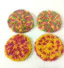 Crochet   Scrubbies Kitchen Dish Pot Scrubbers Scrubby Round   Set Of 4