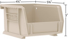 30210 Akrobins Plastic Storage Bins  Space-saving Stackable Bins For Garage  Pan