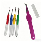 5pk Handle Seam Ripper Stitch Unpicker Thread Cutter Diy Remover Sewing Tool Set