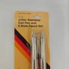 Parker Jotter Stainless Steel Pen   0 5mm Pencil Set Vintage Classic New