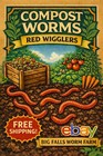 Live    red Wigglers            300 Ct  Compost Worms  Improve Soil   Worm Bin Starter