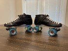 Riedell Rs-1000 Black Indoor Quad Roller Skates Size 10
