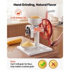 Uimoso Manual Grain Mill With Flywheel Hand-crank Carbon Steel Corn Grinder