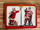 Coca Cola 1sealed Playing Cards Christmas - Santa Coke Cards W tin