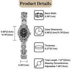 Vintage Womens Ladies Slim Bracelet Watch Vintage Floral Dial Quartz Wrist Watch