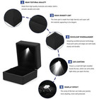 Luxury Led Ring Box For Engagement Wedding Jewelry Gift Display Box