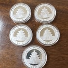 Lot Of 5 China 10 Yuan Panda Silver Coins 30g  999  2010  2014-2016  2019 