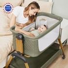 Crib 3 In 1 Baby Bassinet Rocking Bassinets Adjustable Height Portable Jimglo