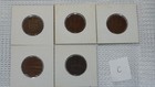 5-piece Mixed Year Lot Of Authentic Japanese 1 Sen Bronze Coins  taisho Era 