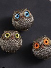 Lucky Owl Guardian-the Wise Watcher retro Owl Decor Figurines Shelf Decor Jq
