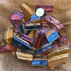 Mixed Tiger Eye Rough  red  Blue  Gold  - 500 Carat Lots a Free Faceted Gemstone