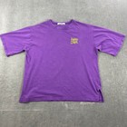 Vintage Potato Chips Ad Tina Mens Medium Purple T-shirt Graphic Side Slit Korea