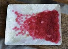 Antique Art Deco French Sequins  Deep Rose Pink Clear  5mm  1920s-30s  2g