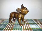 Vintage Copper-clad Boston Terrier Figurine  4 25 l X 4 h  Broken Tail Tip