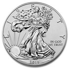  1  2019 S 1oz Us American Silver Eagle  1 Dollar Reverse Proof Coin W box   Coa