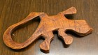 Hand Carved Wooden Sculptute Lizard Reptile 6 Inches Long