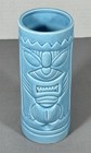 Pier Teaki Tiki Mug Blue Ceramic Souvenir St  Petersburg Florida