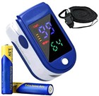 Finger Pulse Oximeter Larger Display Blood Oxygen Monitor With Batteries
