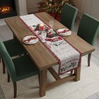 Personalized Family Christmas Tree Quilted Table Runner Holiday Dining Decor Gif