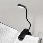 Usb Rechargeable Led Book Light Flexible Clip On Reading Lamp Bed Travel