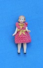 Dollhouse Miniature Artisan Made Jointed Porcelain Girl Doll 2  Tall