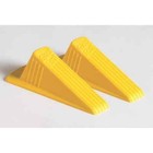 Master Mfg Gd005 Door Stop Wedge Xl  Safety Yellow  2 h X 3-1 2 w  Pk 2