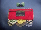 Wwi Germany German Military Prussia 3 Medal Bar Order Grouping By Godet Rare 