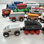 Wooden And Magnet Train Lot Of 22 Brio Thomas Melissa   Doug Engines And Cars