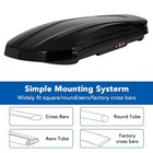 17 Cu  Ft  Heavy Duty Hard Shell Roof Top Cargo Carrier Waterproof Storage Box