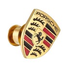  unused  Porsche Crest Pin Badge Gold W box