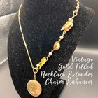 Vintage 12k Gold Filled Necklace Or Pocket Watch Chain Layering Charm Enhancer
