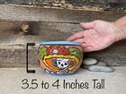 Handcrafted Mini Talavera Clay Planter Day Of The Dead Katrina Hand Painted