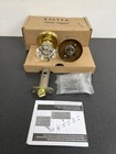 Emtek 810otus7 Crystal Passage Knobset With Brass Rosette - French Antique