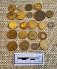 Lot Of 22 Various City Transit And Fare Tokens  a 