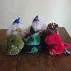 Vintage Swibco Puffkins Plush Lot Of 6 Stuffed Animals 1990s Y2k