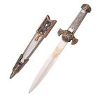14  Fantasy Ornate Fixed Blade Medieval Dagger Knife Roman Short Sword W  Sheath