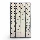 Vintage Crisloid Dominoes Clear Plastic Case  White Thick   Heavy