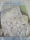 Jack Dempsey Stamped Cross Stitch Embroidery Abc Crib Quilt Top Personalize