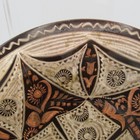 Turkish Hand Etched Copper Wall Plate Mandala Folk Art 9 5 In