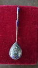 Antique Russian  Cloisonne Enamel Spoon